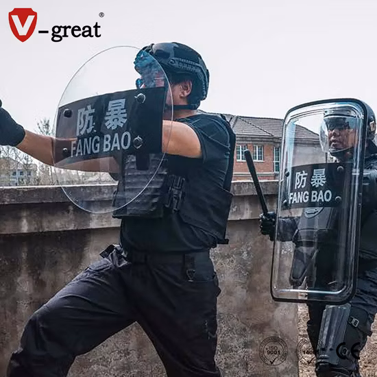 Riot Control Lightweight Helmet Round Shield Helmet Anti Riot Helmet