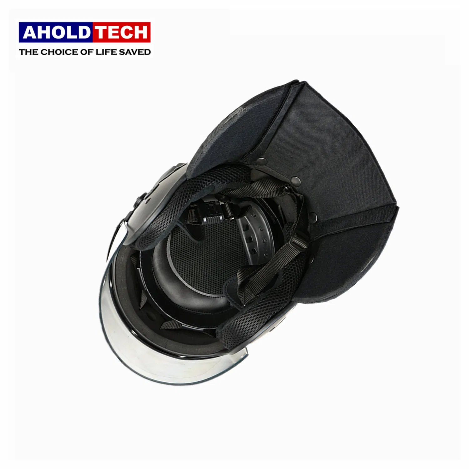 Flat Visor Full Face ABS Police Safety Military Style Protective Mental Frame Anti Riot Control Helmet